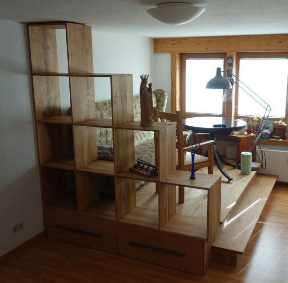 individuelles massivholz regal